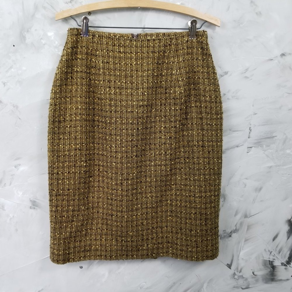 JONES NEW YORK Golden Brown Pencil Skirt